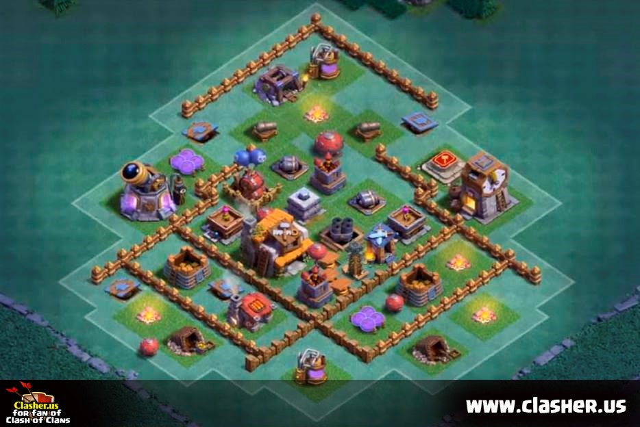 builder hall 5 base,coc base links, coc maps links, clash of clans, coc...