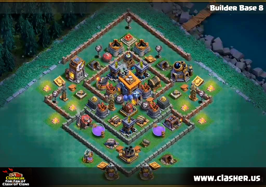 Bulder Hall 8 Base Layout 9 Clash Of Clans Clasher Us.