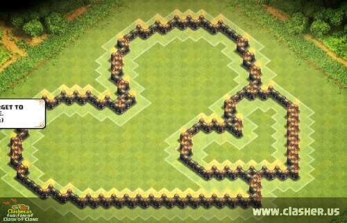 clash of clans base art
