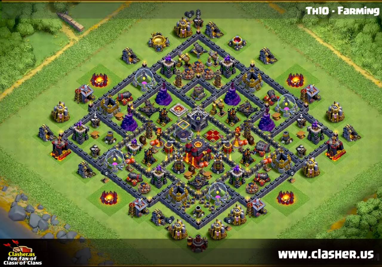 Town Hall 18   FARMING Base Map 18   Clash of Clans   Clasher.us