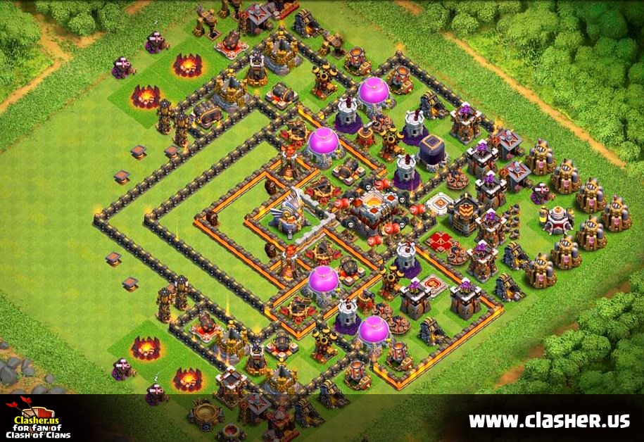 Town Hall 11 - FARMING Base Map #30 - Clash of Clans Clasher.us.