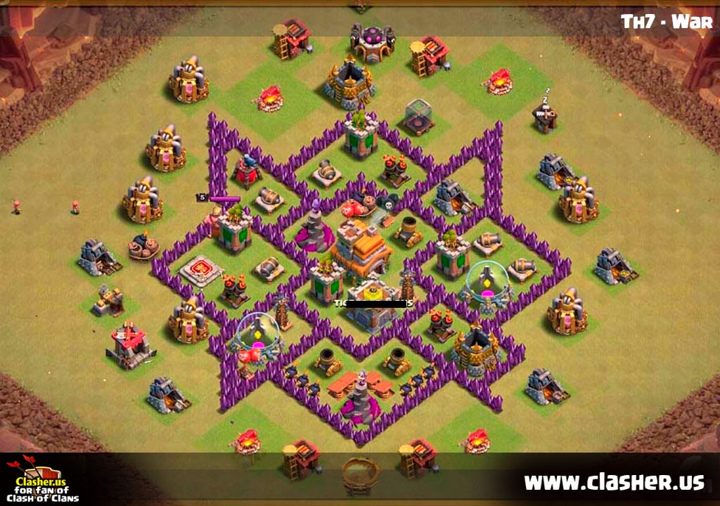Town Hall 7 - HYBRID Base Map #17.