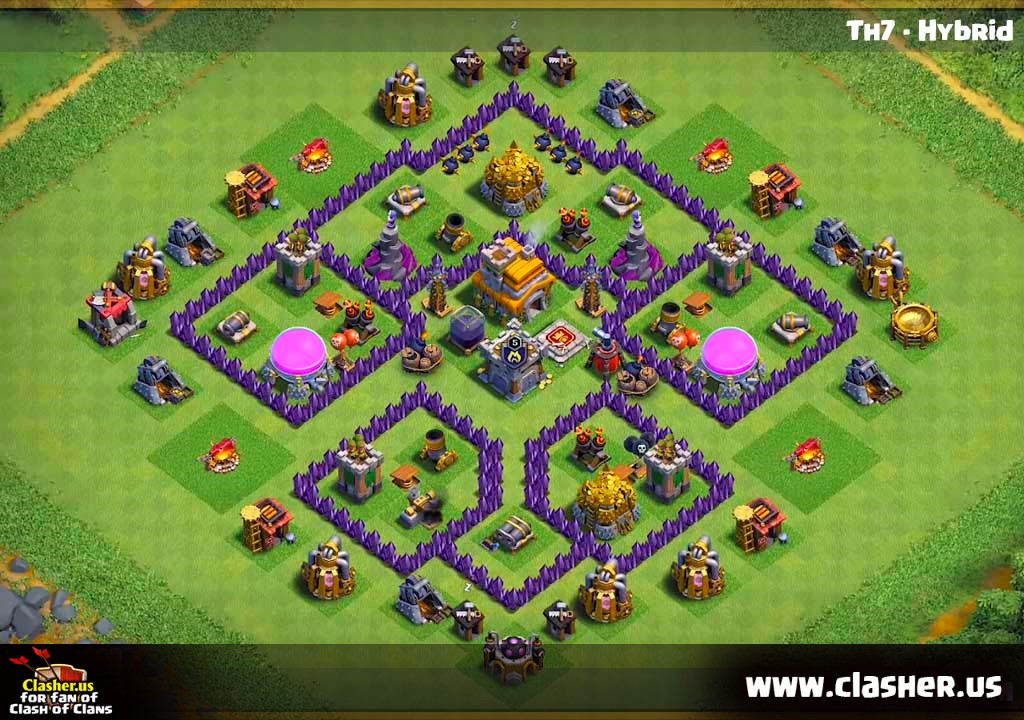 Map Town Hall 7 Town Hall 7 - Trophy Base Map #27 - Clash Of Clans | Clasher.us