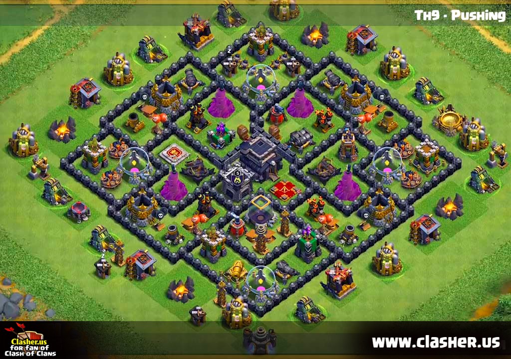 Town Hall 9 TROPHY Base Map 29 Clash Of Clans Clasher us Town Hall 9 TROPHY Base Map 29 Clash Of Clans Clasher us
